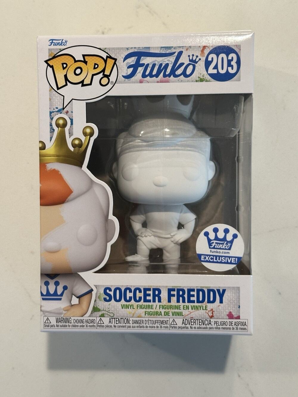 Funko Pop! Soccer Freddy #203 Funko Shop Exclusive DIY New #1